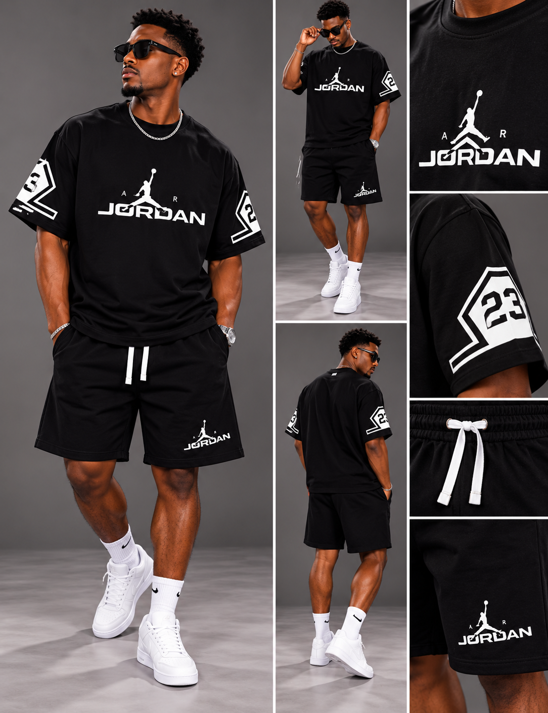 Ensemble Homme 2 Pièces T-shirt Oversize & Short – Style Urbain Chic