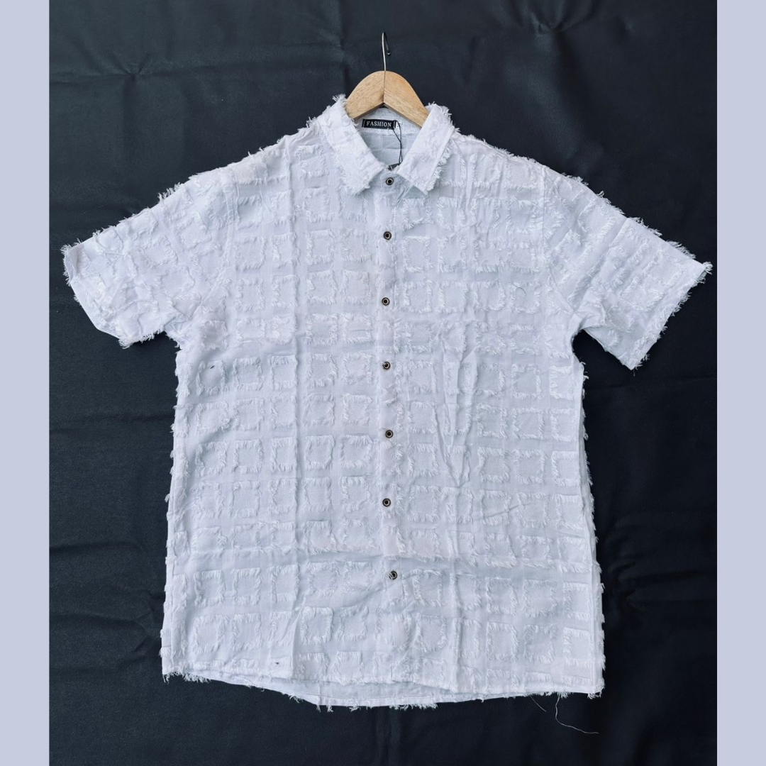 Chemise en tissu texturé pour un style unique et tendance