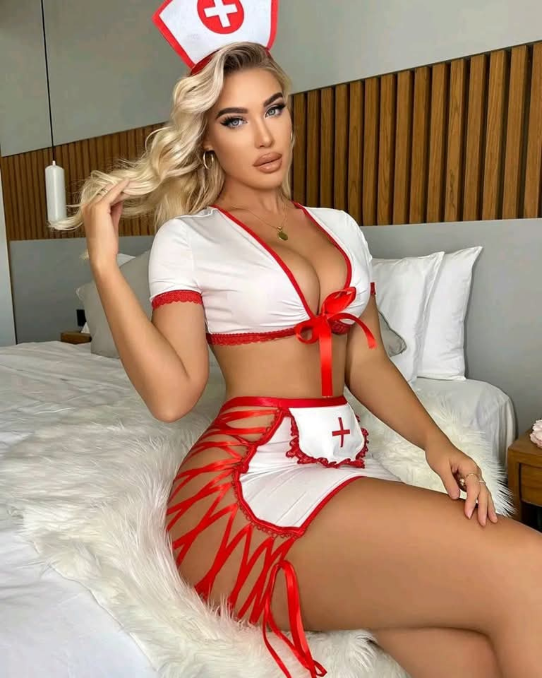 Déguisement Sexy Infirmière – Ensemble Séduction à Dentelle