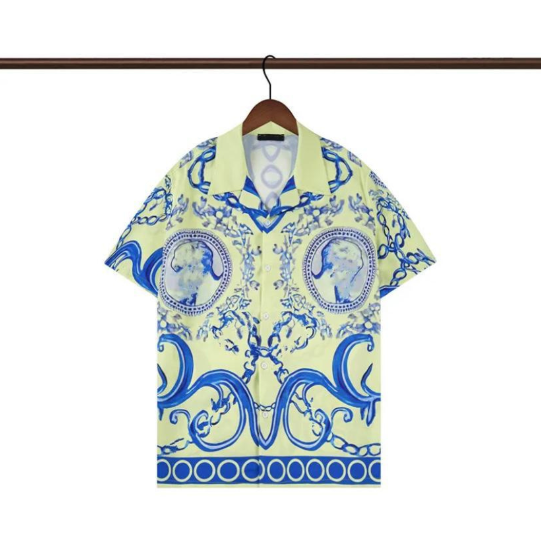 Chemise à Motifs de Faïence - Élégance et Originalité
