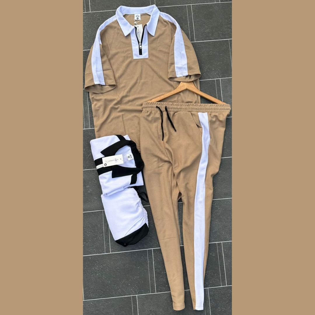 Tenue Complète : Haut et Pantalon Jogging Moderne et Haut de Gamme