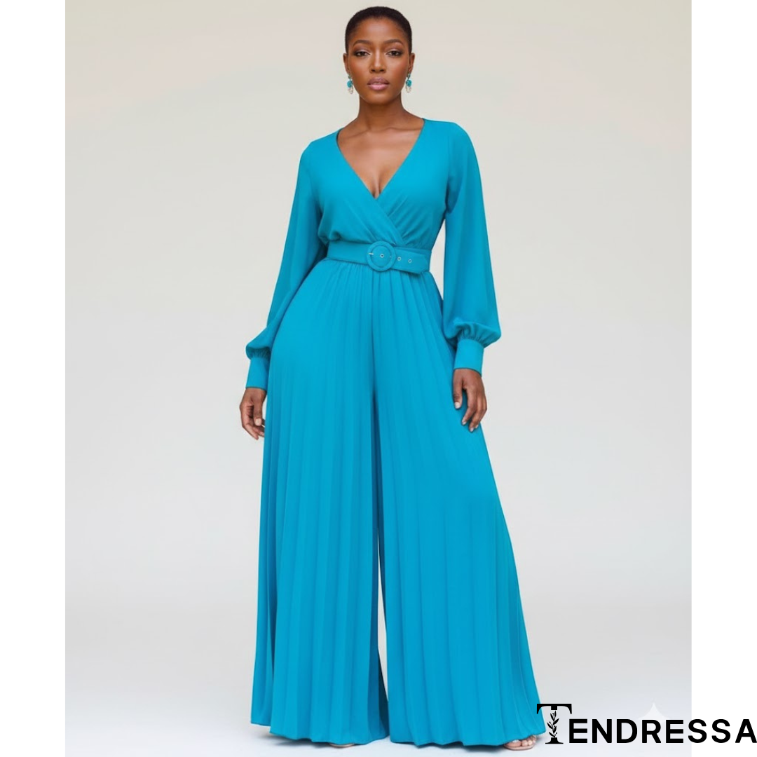 Combinaison Élégance Turquoise – Fluide, Féminine et Irrésistible