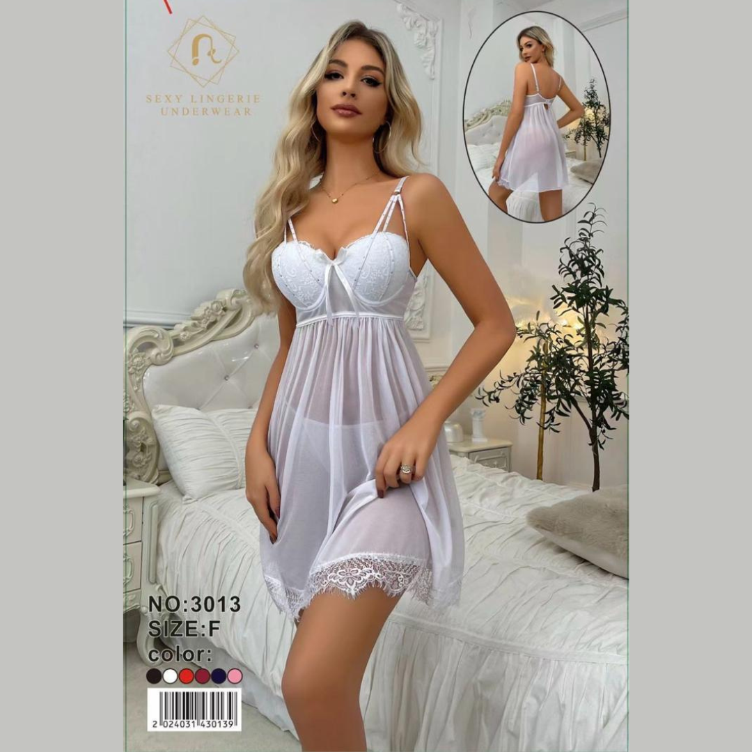 Nuisette Blanche Élégance Pure – Féminité Douce & Séduction Naturelle