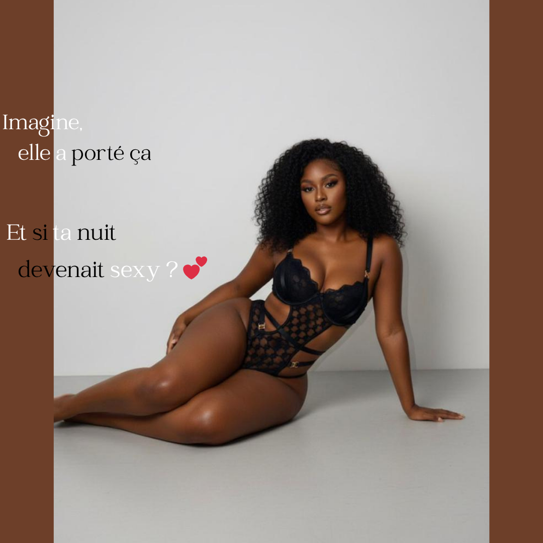 Ensemble nuisette noire sensualité & élégance