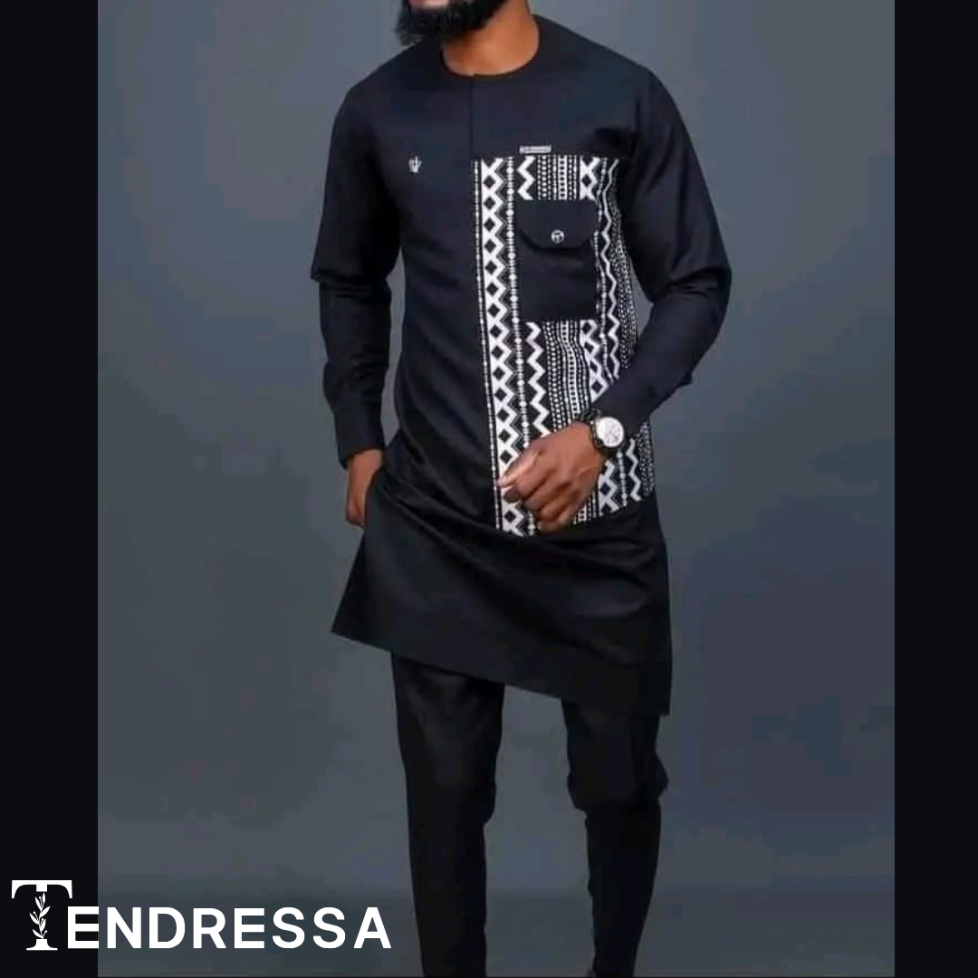 Élégance et Tradition: Découvrez Notre Ensemble Africain Moderne