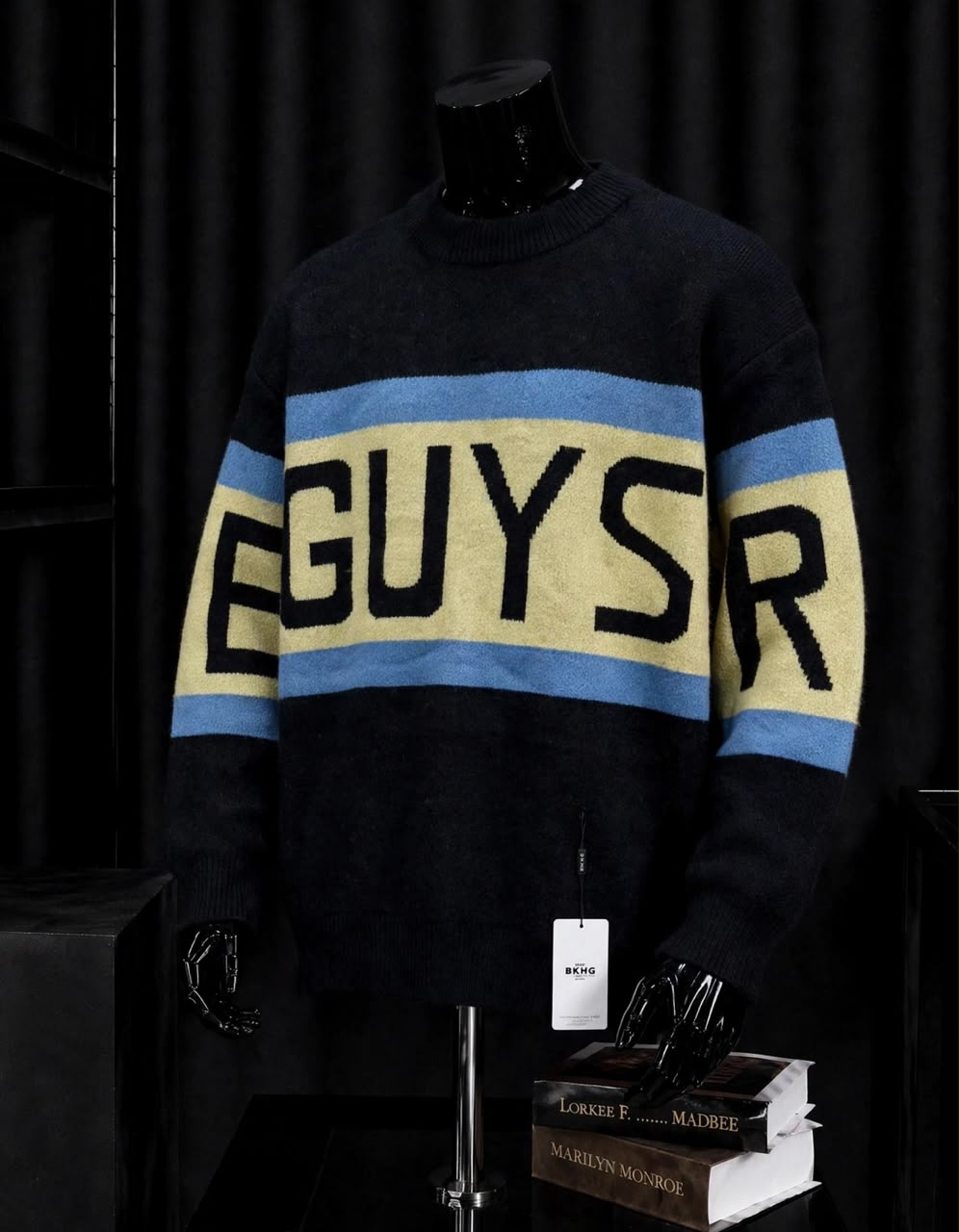 Pull Homme Rayé Bleu et Beige – Style Urbain Chic