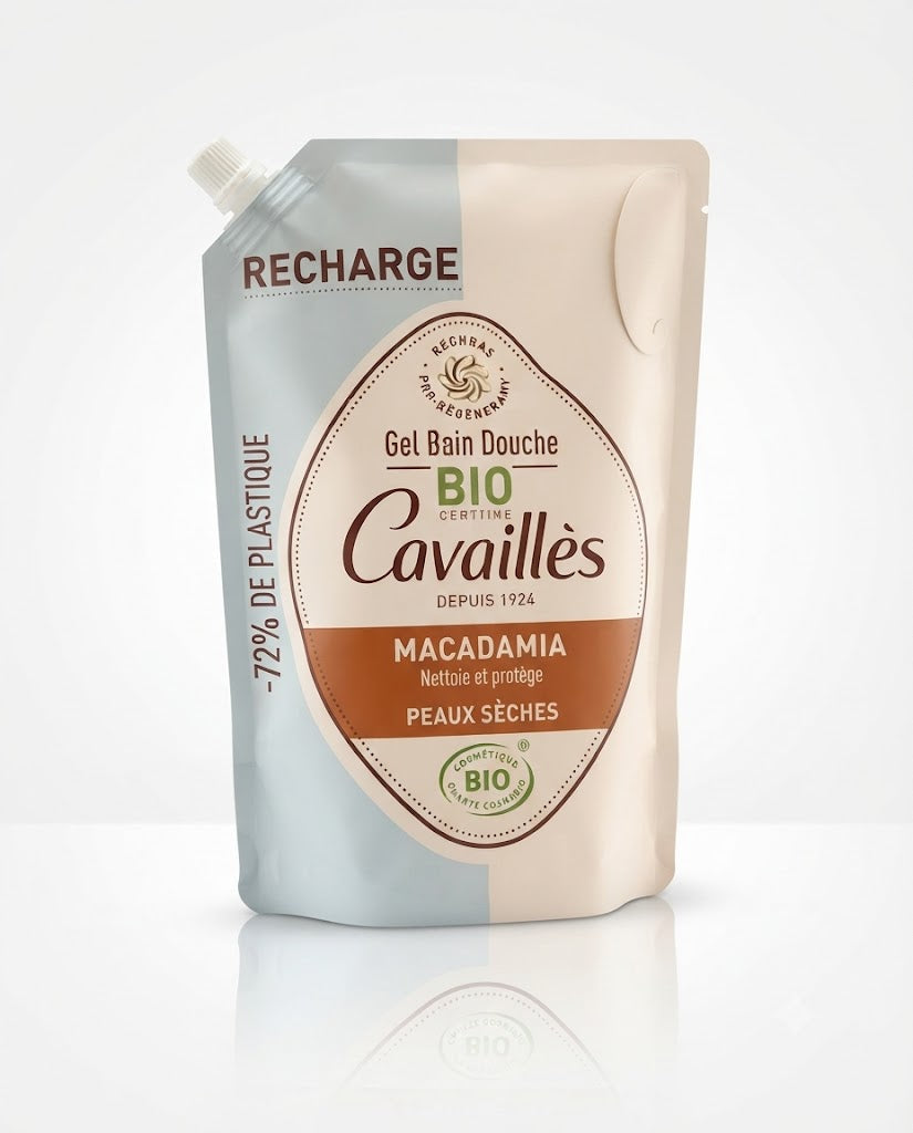 Gel douche bio à la macadamia recharge 1L - Vue 2
