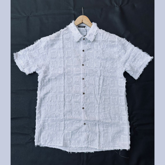 Chemise en tissu texturé pour un style unique et tendance