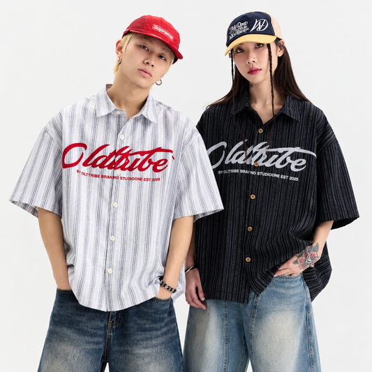Chemise Oversize Rayée Homme – Style Streetwear