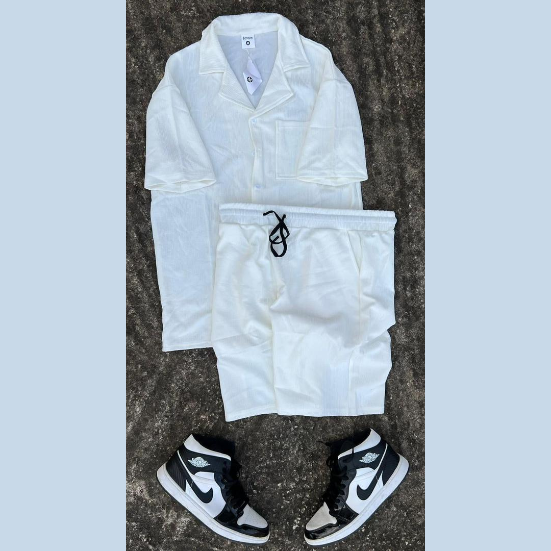 Ensemble Chemise & Short Unisexe – Élégance et Confort en Couleurs Variées