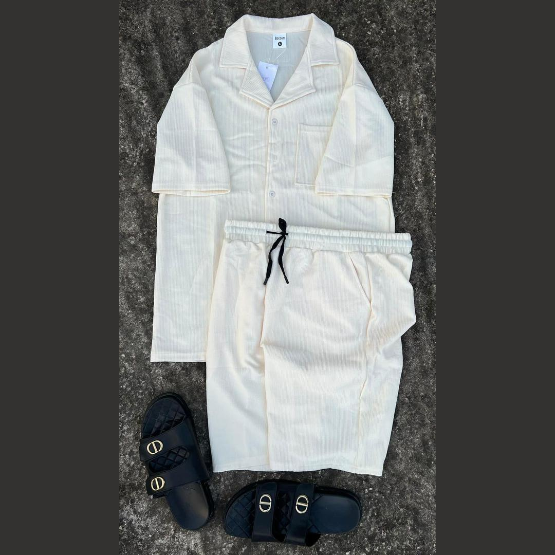 Ensemble Chemise & Short Unisexe – Élégance et Confort en Couleurs Variées