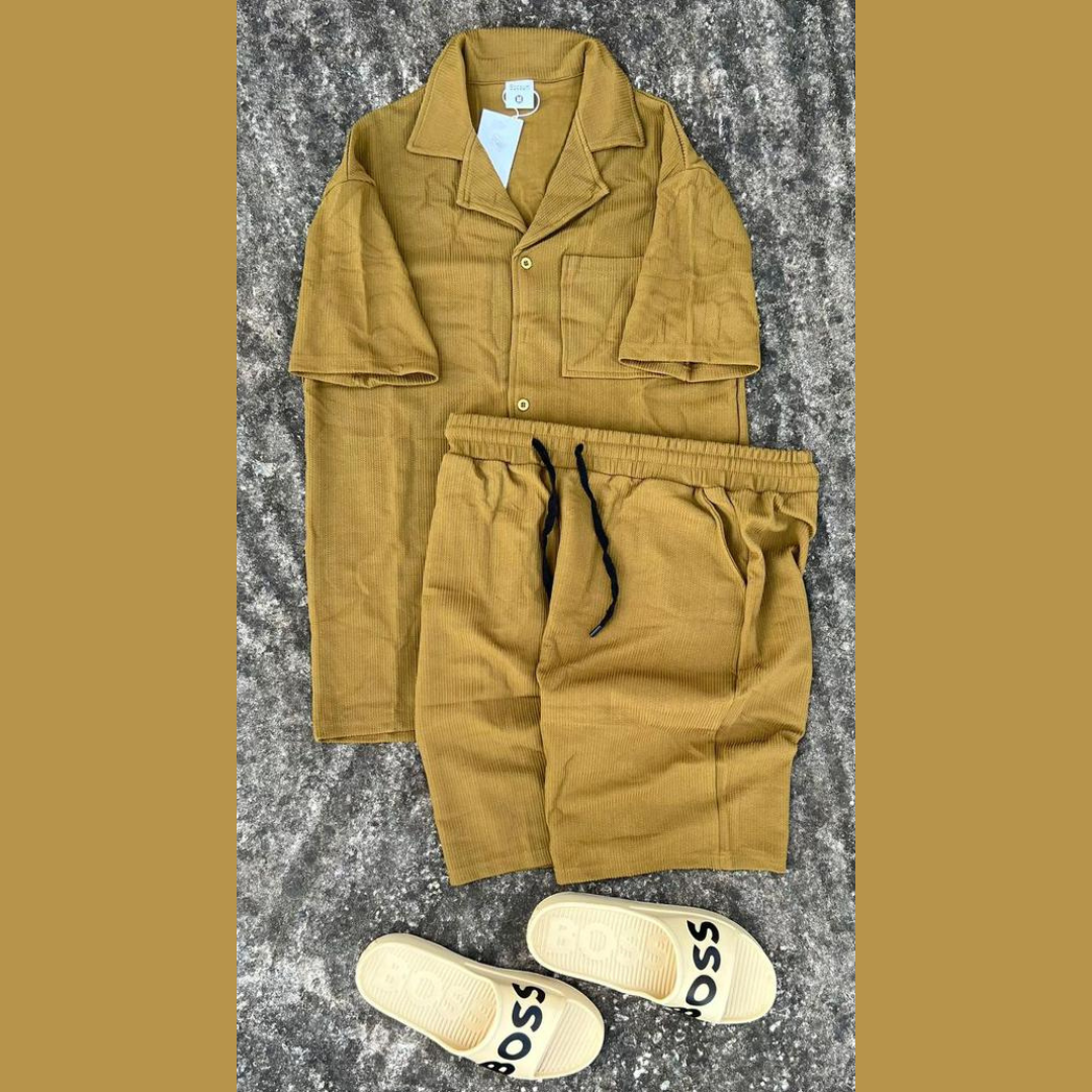 Ensemble Chemise & Short Unisexe – Élégance et Confort en Couleurs Variées