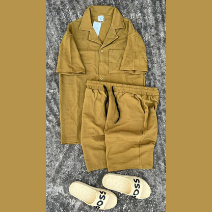 Ensemble Chemise & Short Unisexe – Élégance et Confort en Couleurs Variées