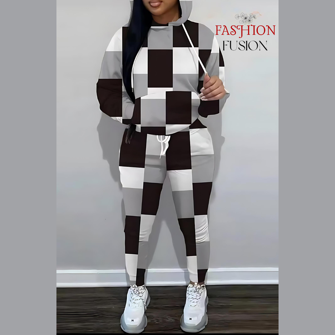 Ensemble Confort Chic Échiquier