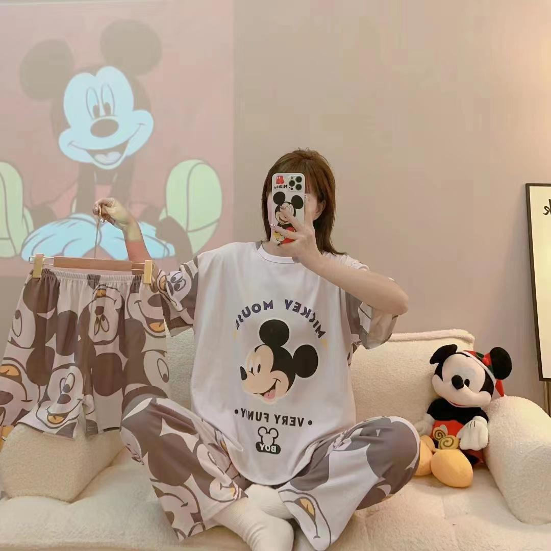 Ensemble 3 Pièces – T-Shirt, Pantalon Jogging à Bas Large et Culotte