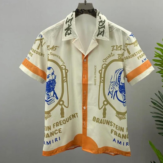 Chemise à manches courtes avec imprimé graphique