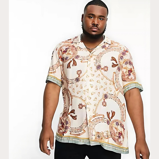 Chemise à motif rétro