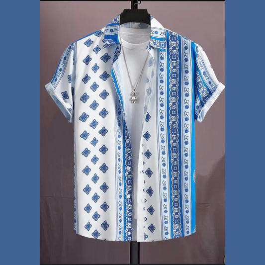 Chemise tropicale au motif jungle