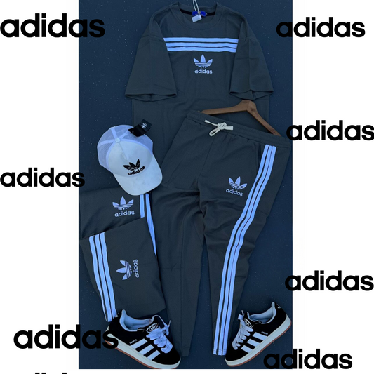 Ensemble Adidas Exclusif : T-shirt et Pantalon Jogging Seulement, Accessoires Non Inclus