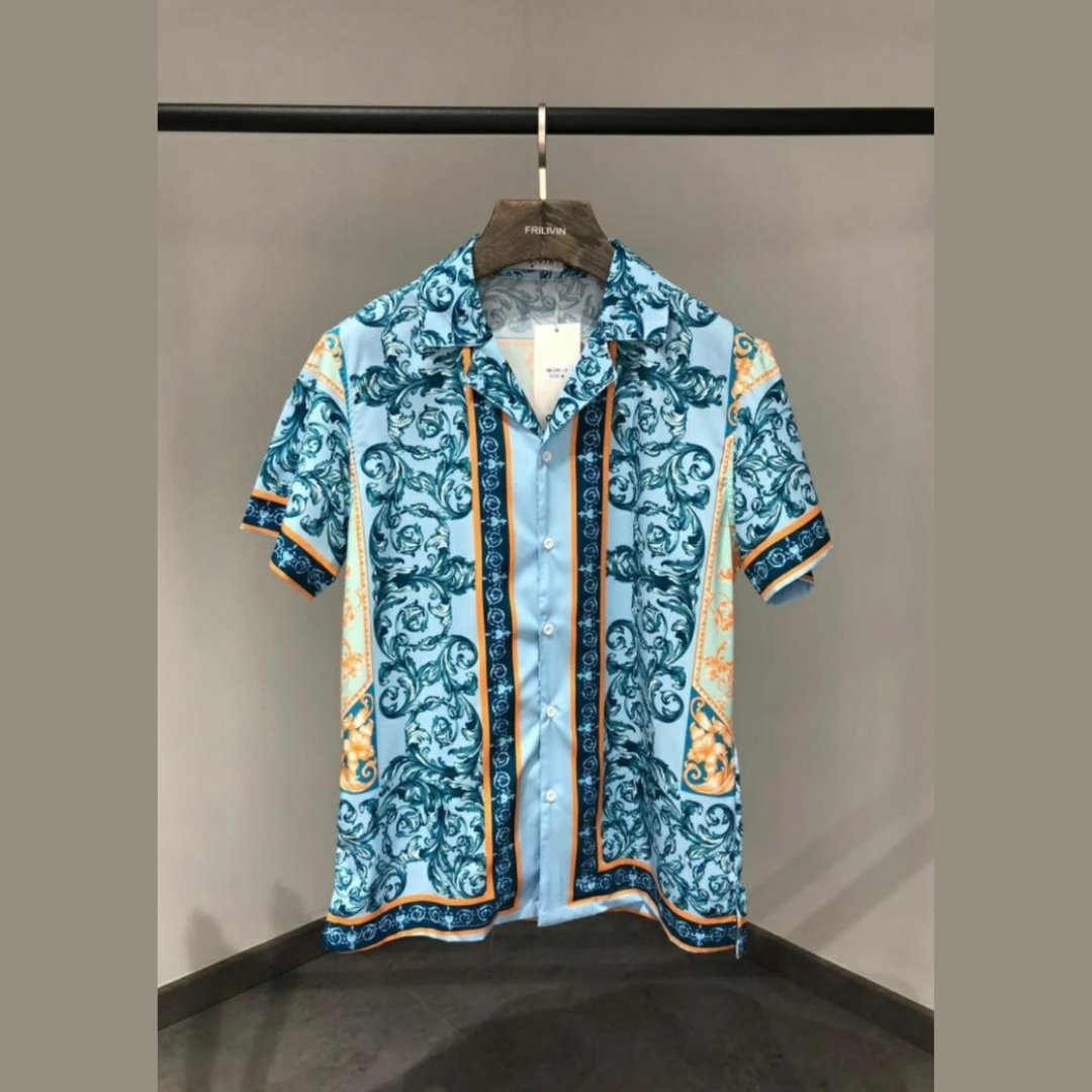 Chemise à Motifs Vibrants - Élégance et Modernité