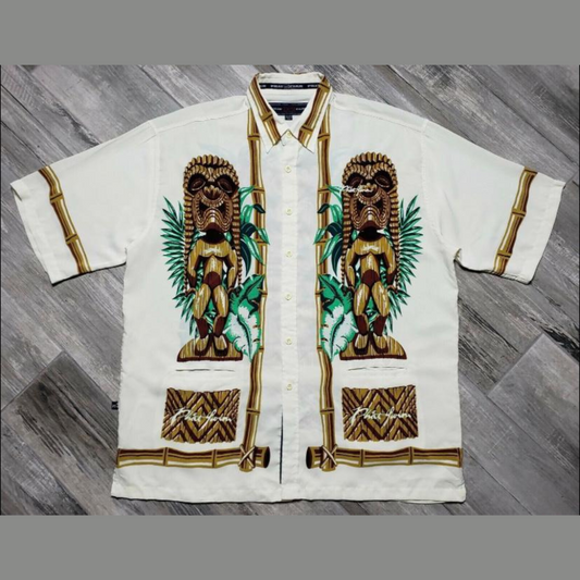 Chemise à Motifs Tribaux - Élégance et Originalité
