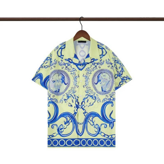 Chemise à Motifs de Faïence - Élégance et Originalité