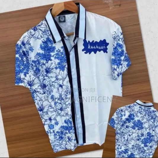 Chemise à Motifs Floraux - Élégance et Modernité