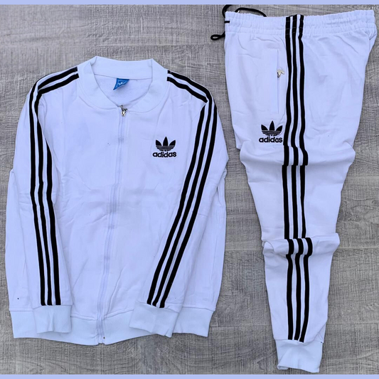 Ensemble Adidas - Veste et Pantalon Blanc