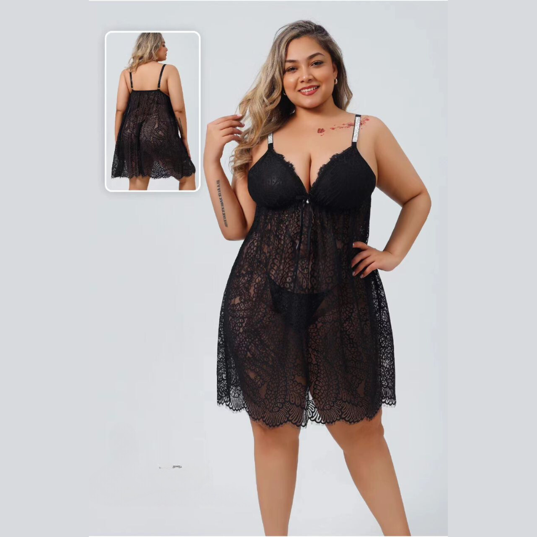 Robe de Nuit en Dentelle Élégante