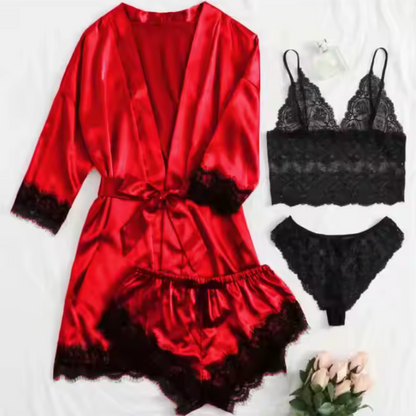 Élégance Sensuelle – Ensemble Satin & Dentelle