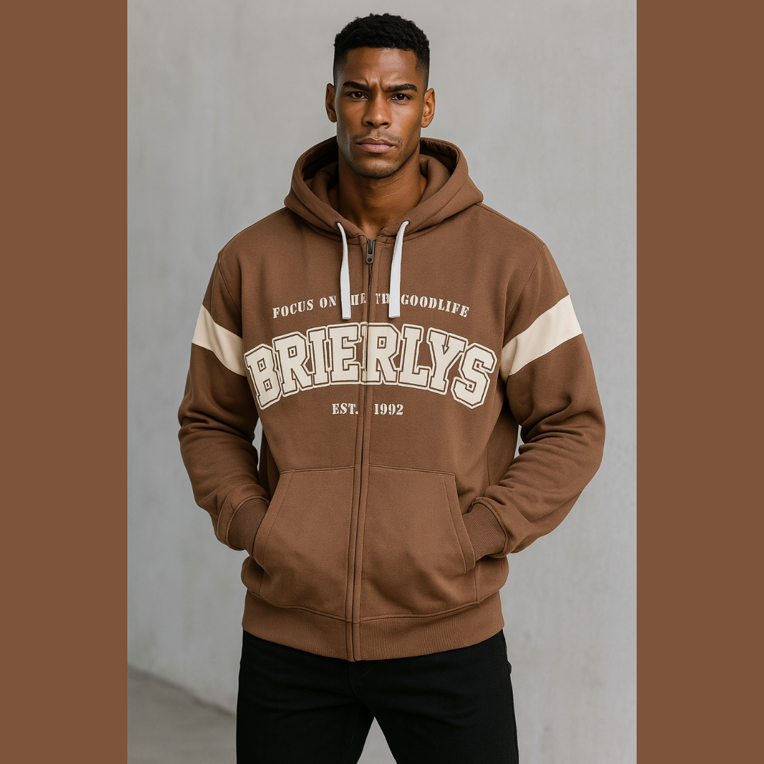 Hoodie “Brierlys Goodlife” – Varsity chic, confort premium !