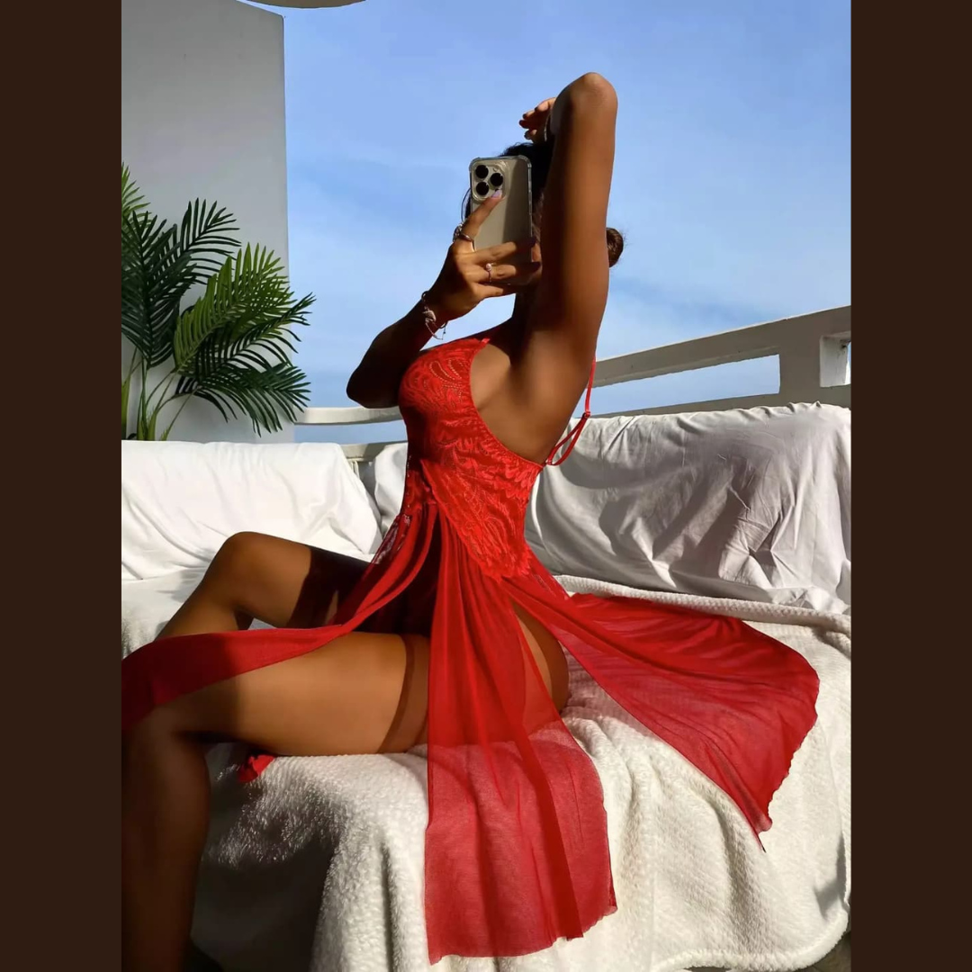 Baby-doll “Red Desire” – Allume la passion, embrase tes nuits !