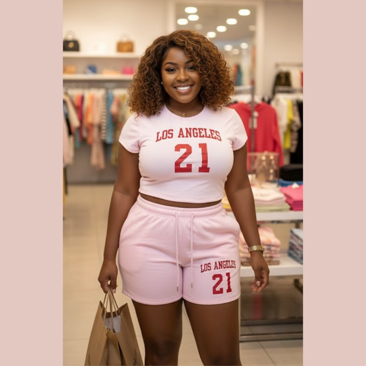 Ensemble Sporty Pink “Los Angeles 21” – Confort, Style & Attitude
