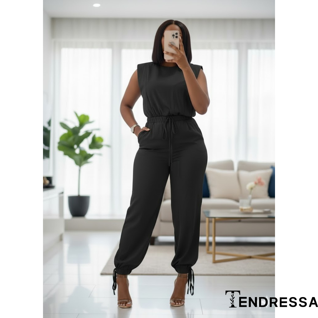 Combinaison Casual Chic Bleu Ciel – Confort, Style et Liberté de Mouvement