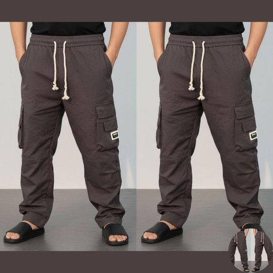 Pantalon Cargo Marron Urban Flex – Confort & Style Moderne