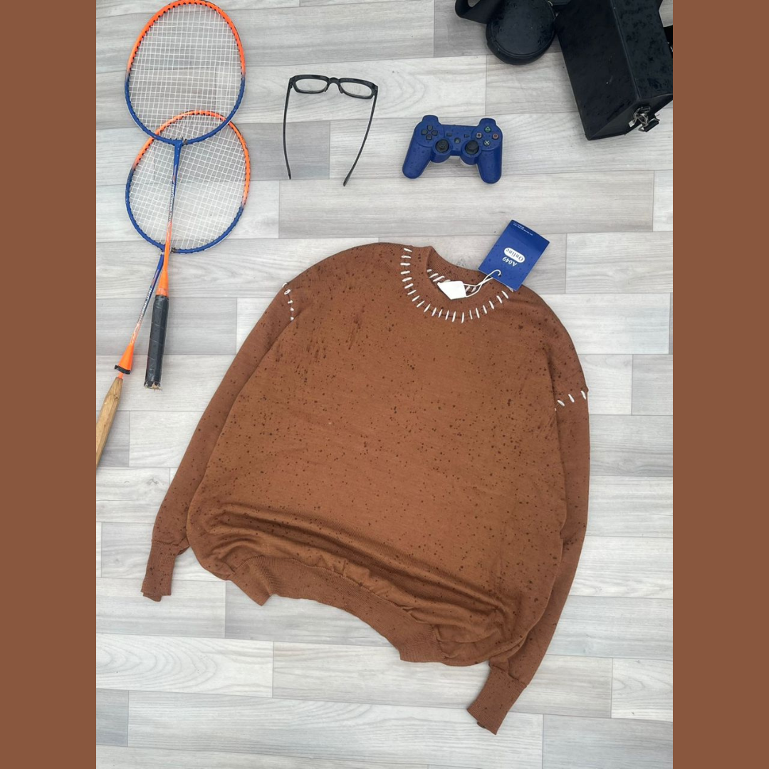 🤎 Pull “Brown Street” — Le Charme du Style Décontracté