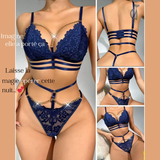 Ensemble Nuit Royale Bleu – Ose briller dans l’ombre
