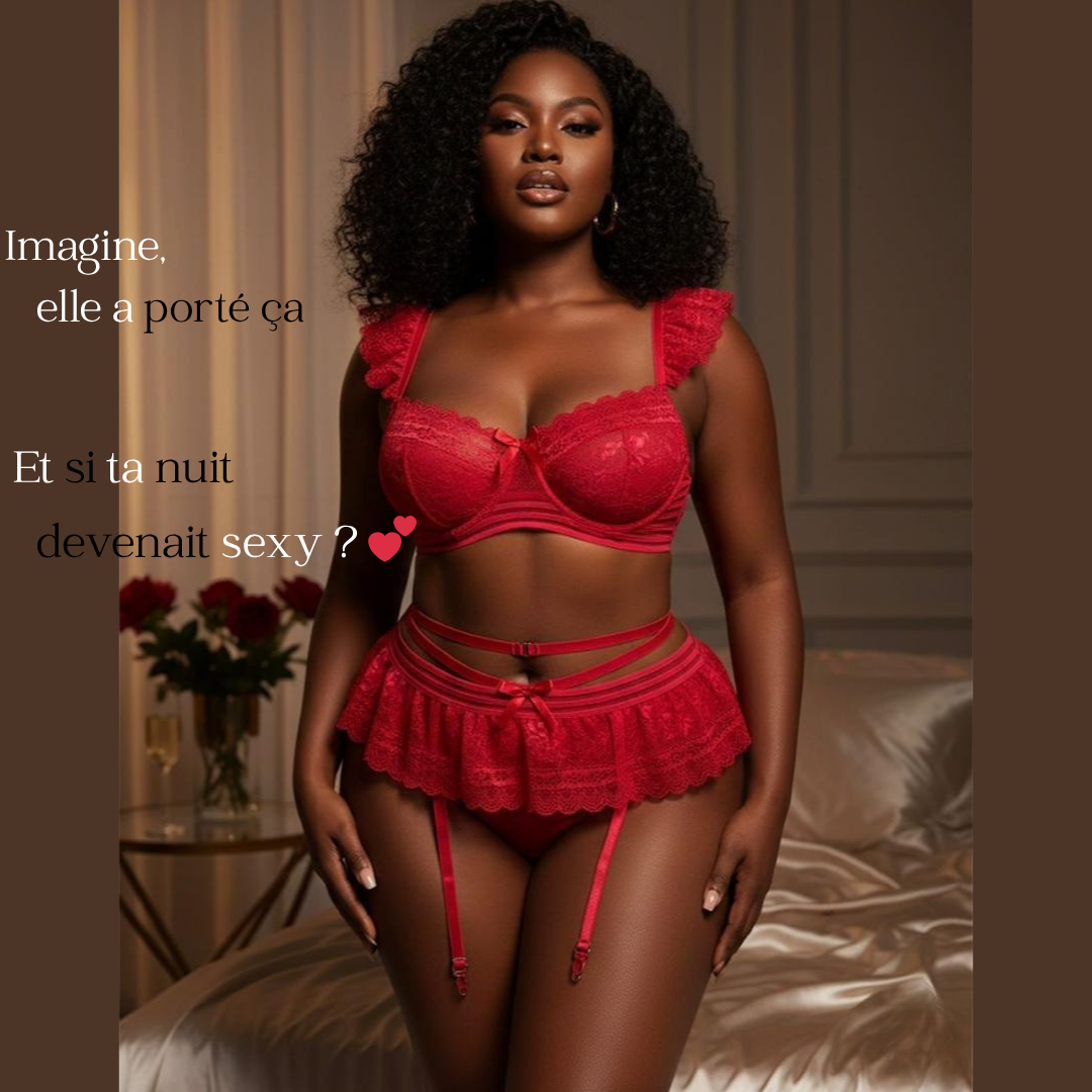 Ensemble lingerie rouge passion & glamour