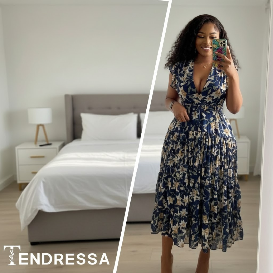 Robe Élégante à Manches Courtes