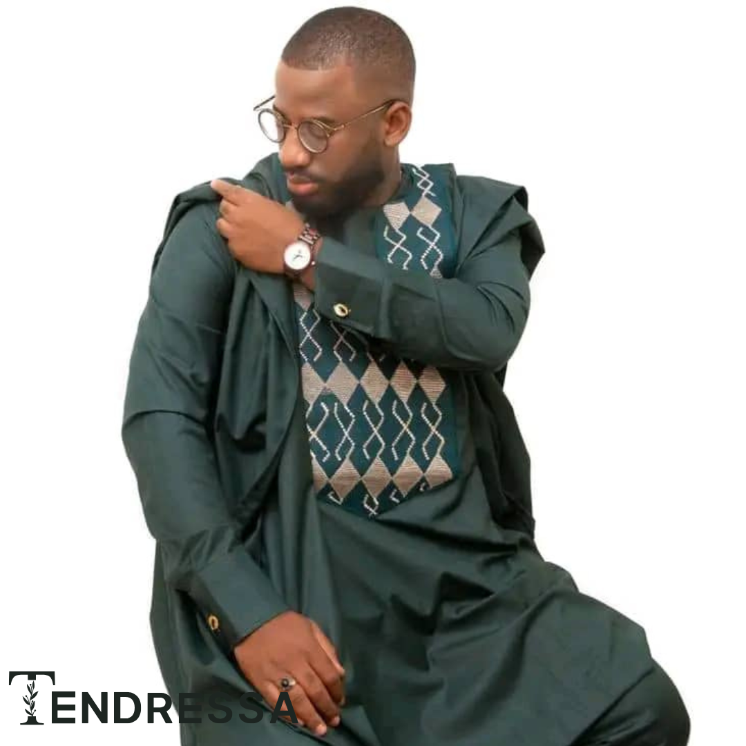 Élégance Traditionnelle : Adoptez le Style Raffiné avec Notre Tenue Trois Pièces