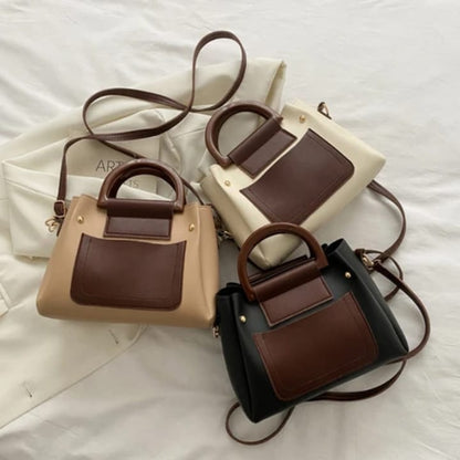 Sac à Main Structuré 2 Pièces avec Pochette