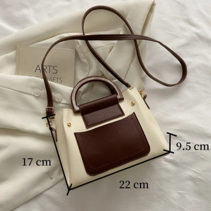 Sac à Main Structuré 2 Pièces avec Pochette