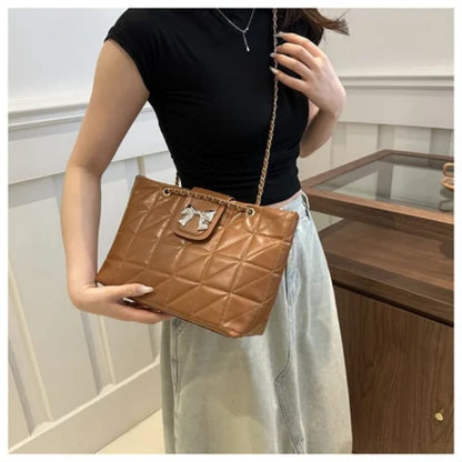 Sac à Main Élégant avec Chaîne et Nœud Décoratif