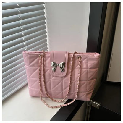 Sac à Main Élégant avec Chaîne et Nœud Décoratif