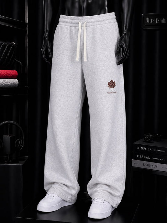 Pantalon large gris érable Good Luck