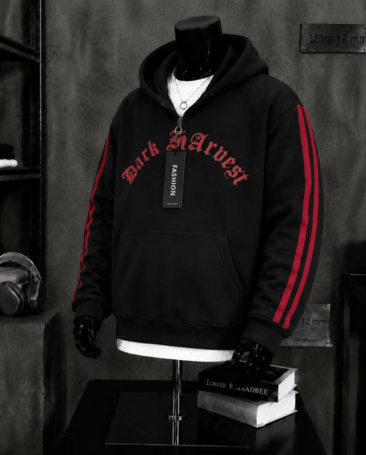 Sweat zippé noir Dark Harvest gothique
