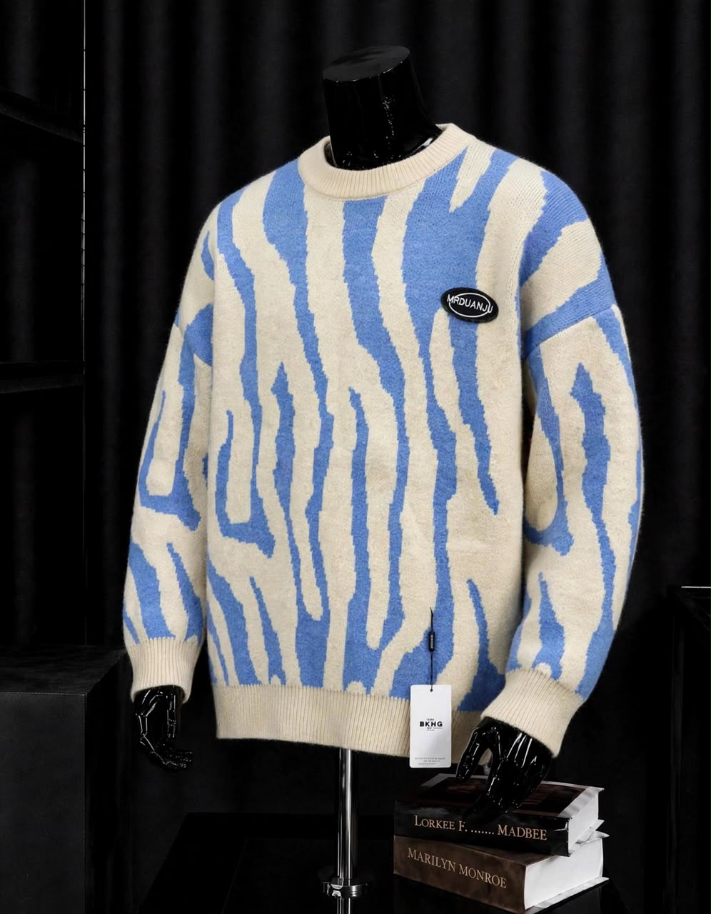 Pull Homme Oversize à Motifs Abstraits – Style Urbain Tendance – Tendressa