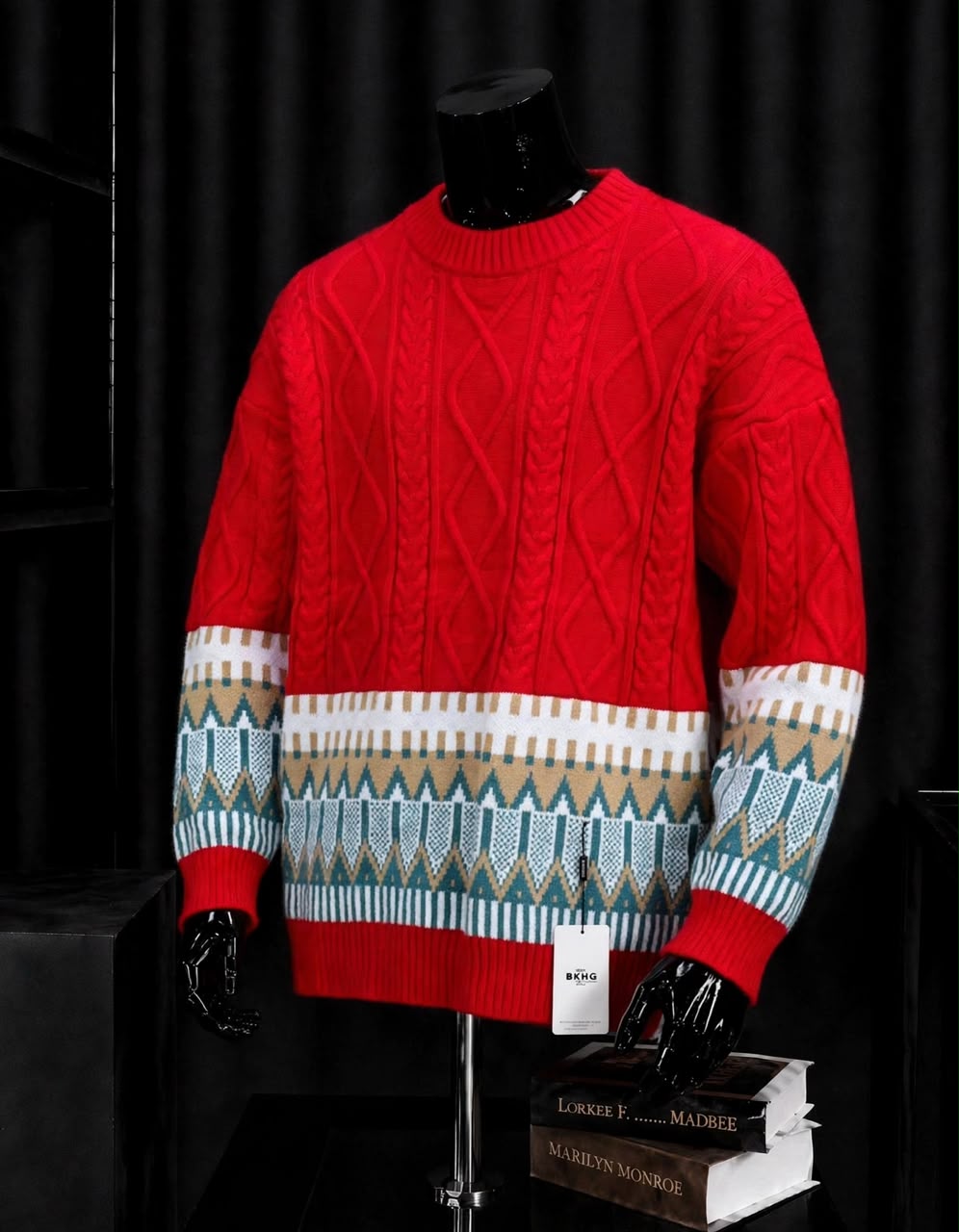 Pull Homme Torsadé à Motifs Géométriques – Style Chic – Tendressa