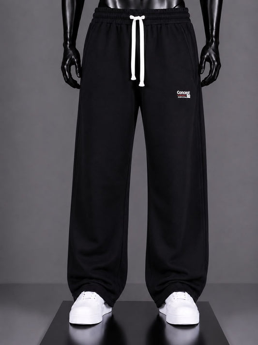 Pantalon jogging noir logo Concept