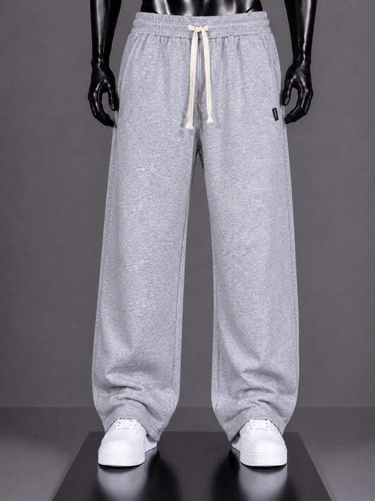 Pantalon jogging gris chiné essentiel